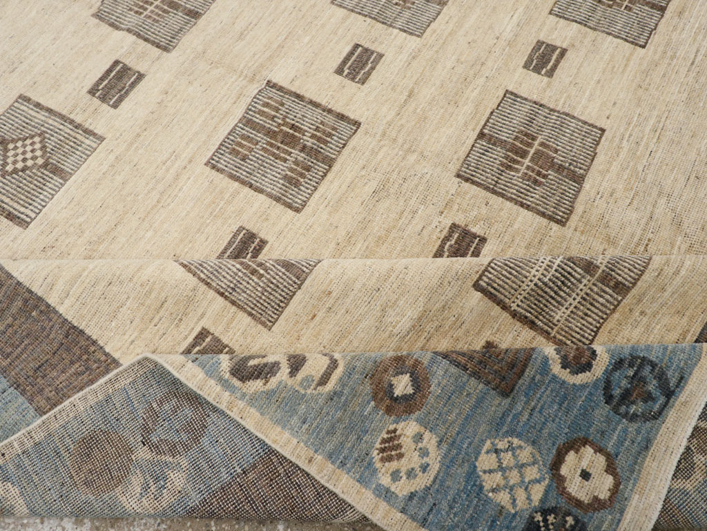 Modern East Turkestan Khotan Room Size Carpet, No.31724 - Gss