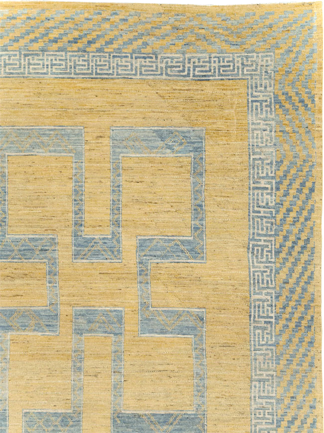 African Tuareg Inspired Modern East Turkestan Khotan Room Size Carpet, No.31726 - Gss