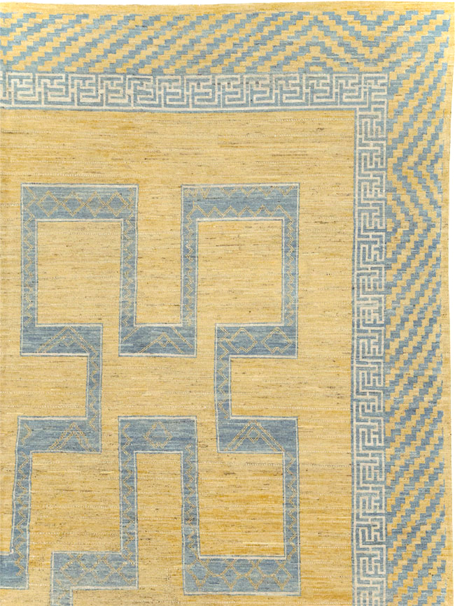 African Tuareg Inspired Modern East Turkestan Khotan Room Size Carpet, No.31726 - Gss