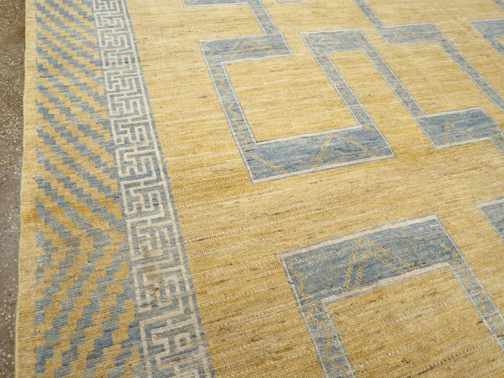 African Tuareg Inspired Modern East Turkestan Khotan Room Size Carpet, No.31726 - Gss