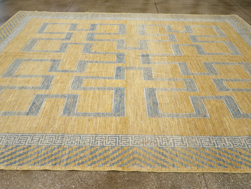 African Tuareg Inspired Modern East Turkestan Khotan Room Size Carpet, No.31726 - Gss