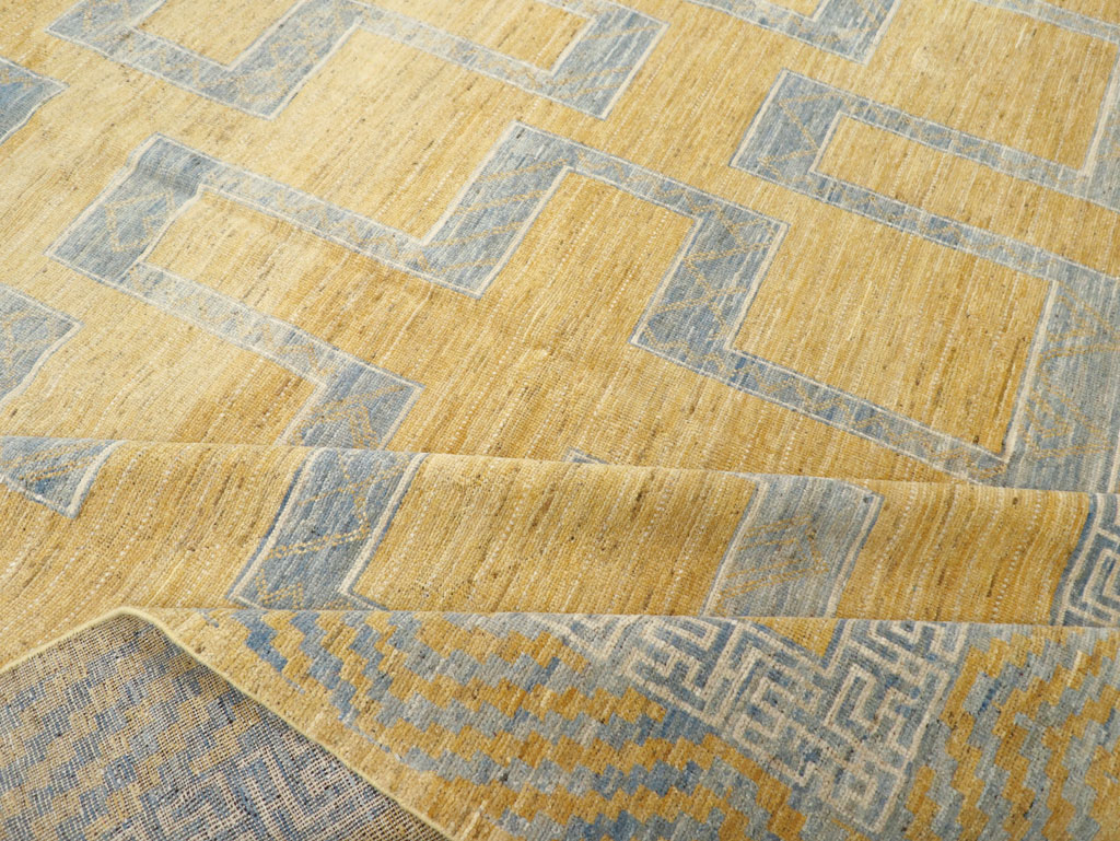 African Tuareg Inspired Modern East Turkestan Khotan Room Size Carpet, No.31726 - Gss