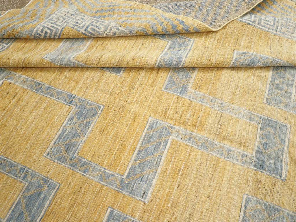 African Tuareg Inspired Modern East Turkestan Khotan Room Size Carpet, No.31726 - Gss