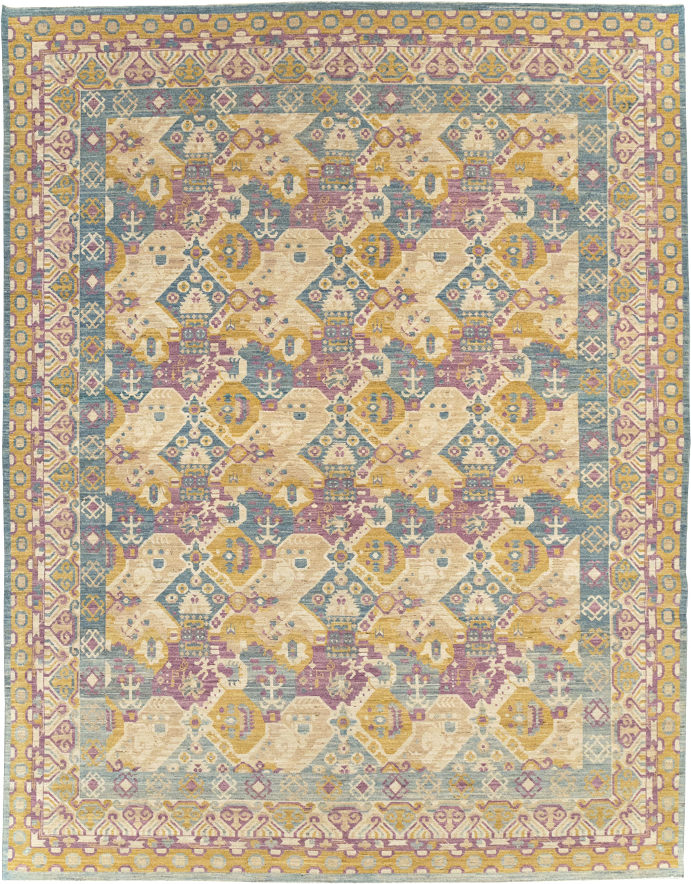 Modern East Turkestan Khotan Room Size Carpet, No.31728 - Gss