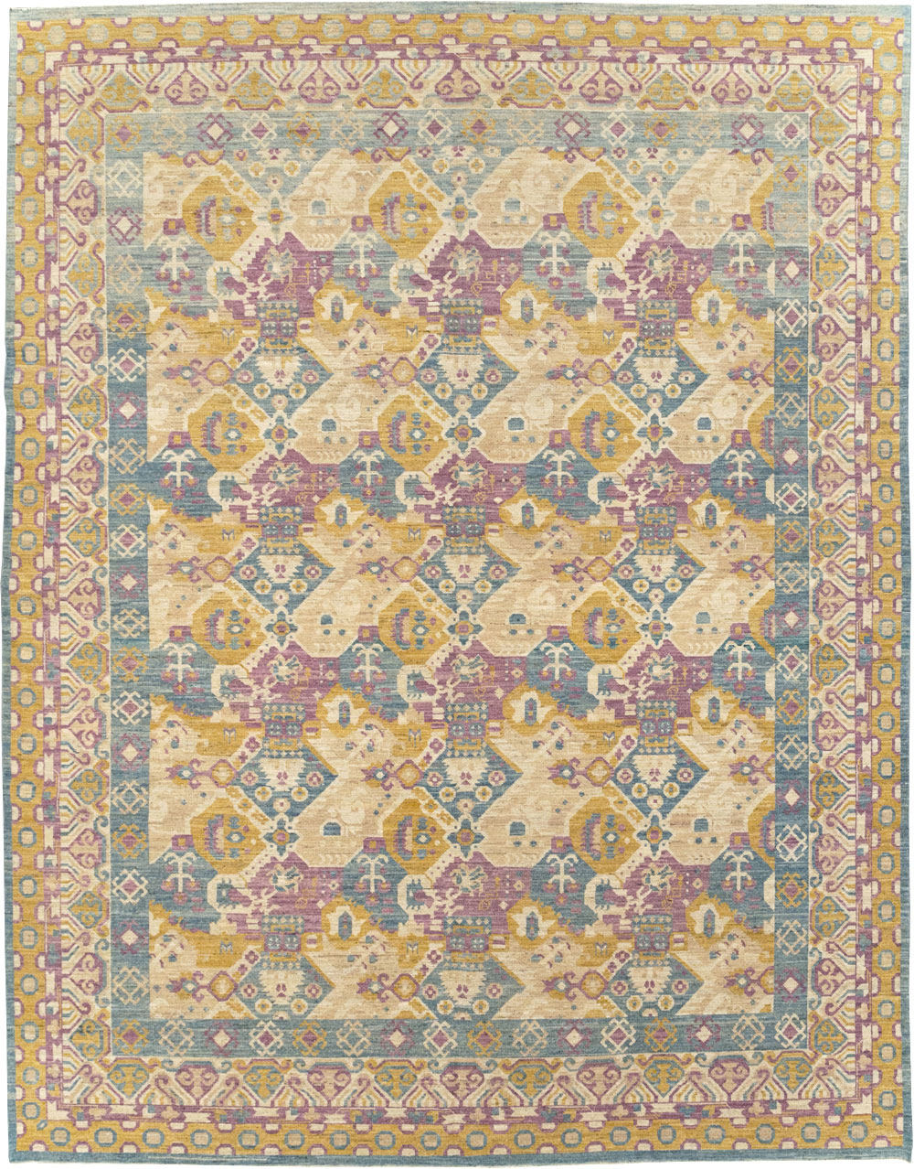 Modern East Turkestan Khotan Room Size Carpet, No.31728 - Gss