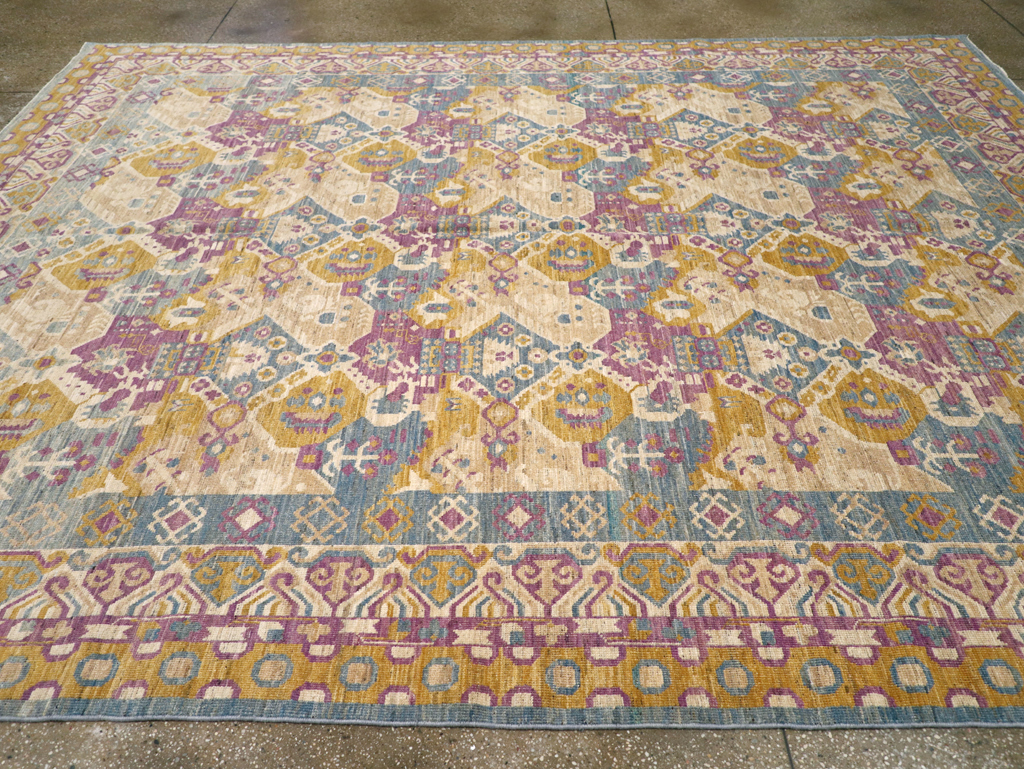 Modern East Turkestan Khotan Room Size Carpet, No.31728 - Gss