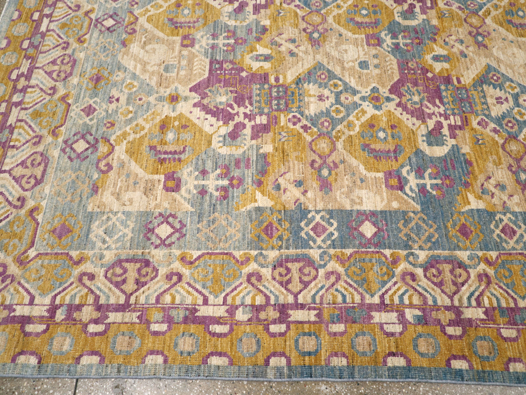 Modern East Turkestan Khotan Room Size Carpet, No.31728 - Gss