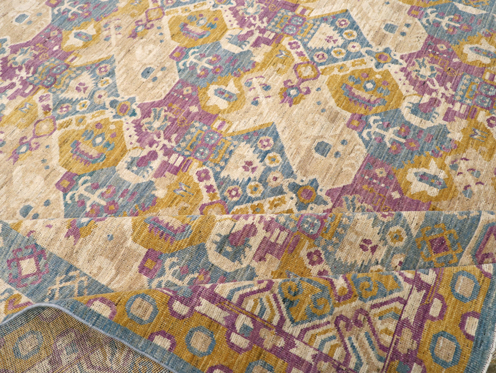 Modern East Turkestan Khotan Room Size Carpet, No.31728 - Gss
