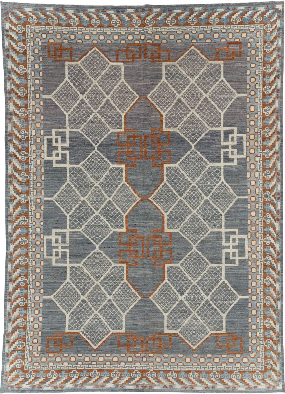 Modern East Turkestan Khotan Room Size Carpet, No.31730 - Gss