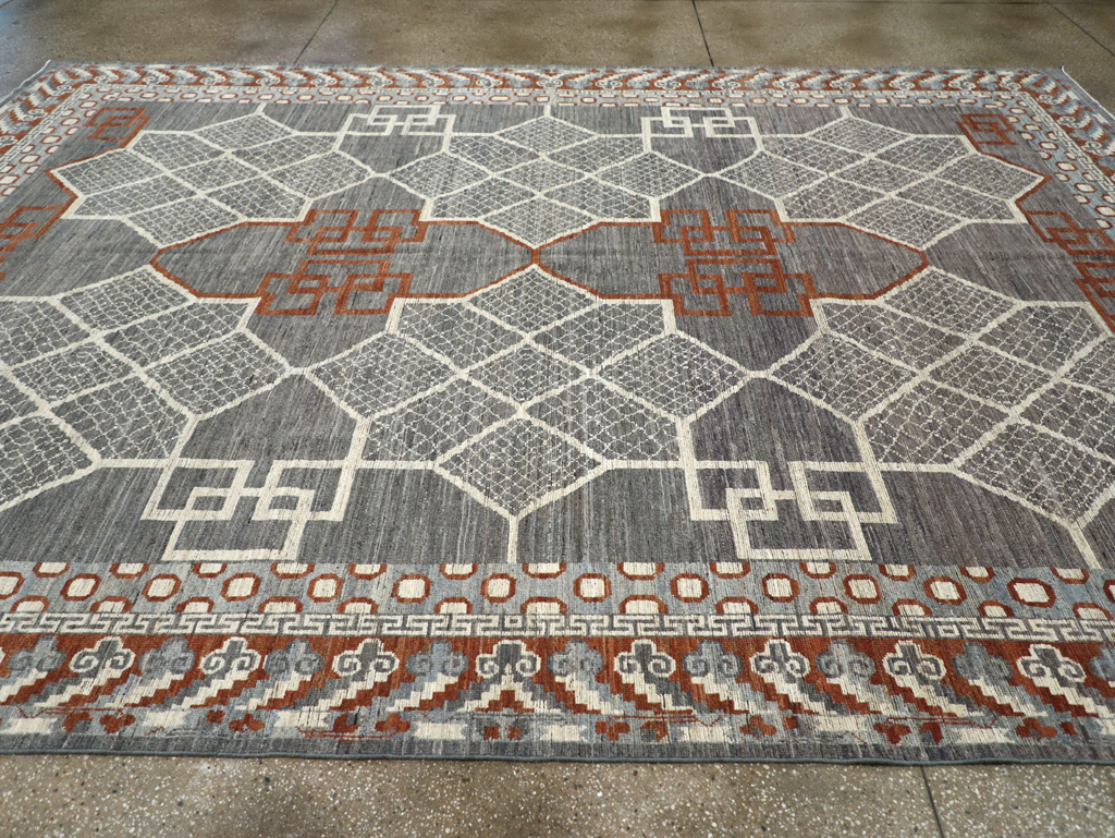 Modern East Turkestan Khotan Room Size Carpet, No.31730 - Gss