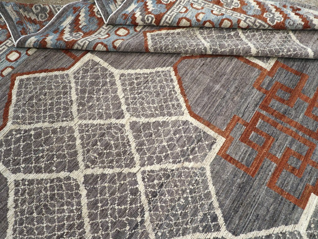 Modern East Turkestan Khotan Room Size Carpet, No.31730 - Gss