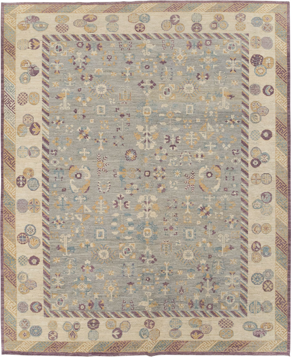 Modern East Turkestan Khotan Room Size Carpet, No.31731 - Gss