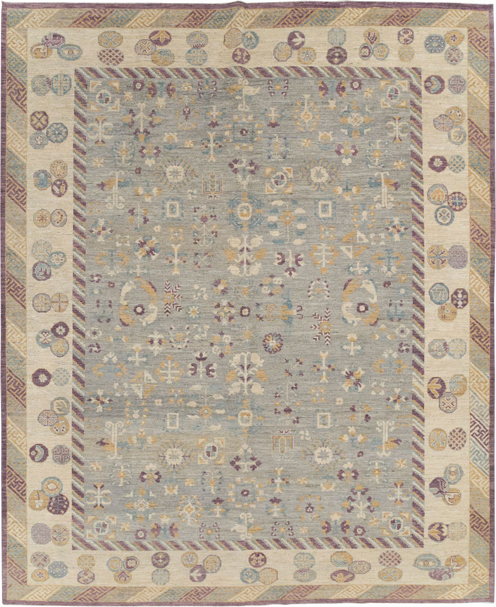 Modern East Turkestan Khotan Room Size Carpet, No.31731 - Gss
