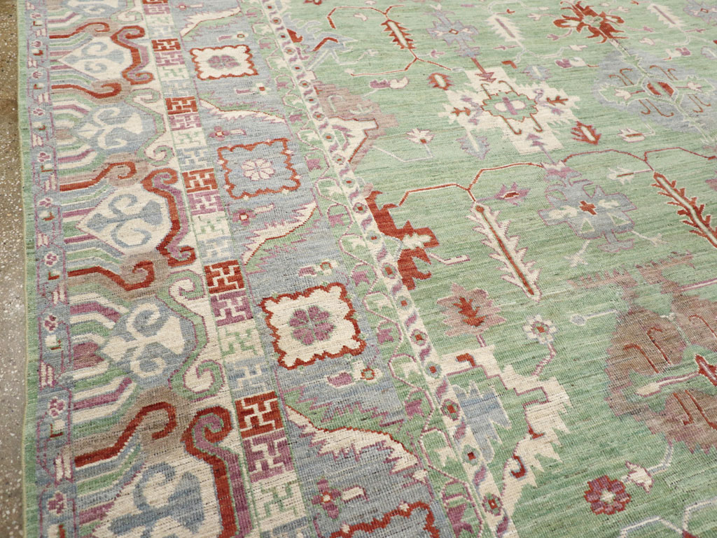 Modern East Turkestan Khotan Room Size Carpet, No.31733 - Gss