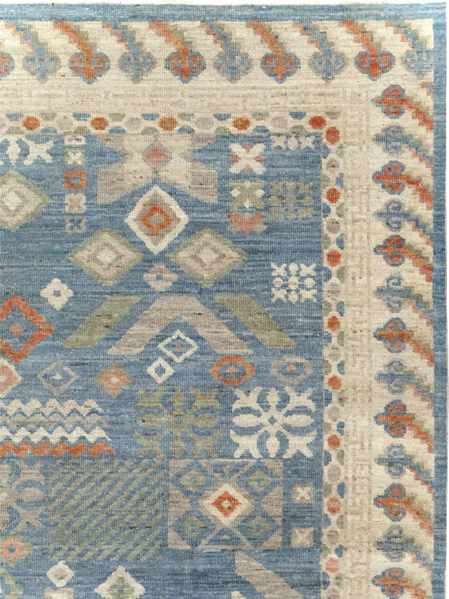 Modern East Turkestan Khotan Small Room Size Carpet, No.31734 - Gss