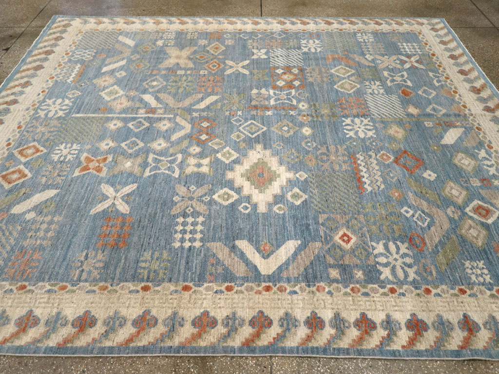 Modern East Turkestan Khotan Small Room Size Carpet, No.31734 - Gss