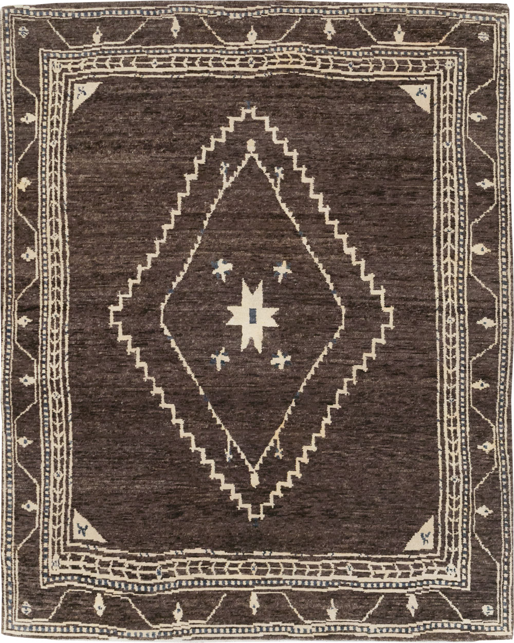 Modern Tibetan Agra Style Small Room Size Carpet, No.31736 - Gss