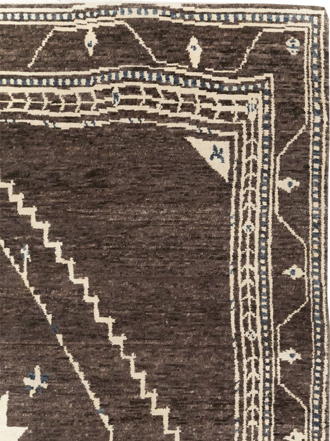 Modern Tibetan Agra Style Small Room Size Carpet, No.31736 - Gss