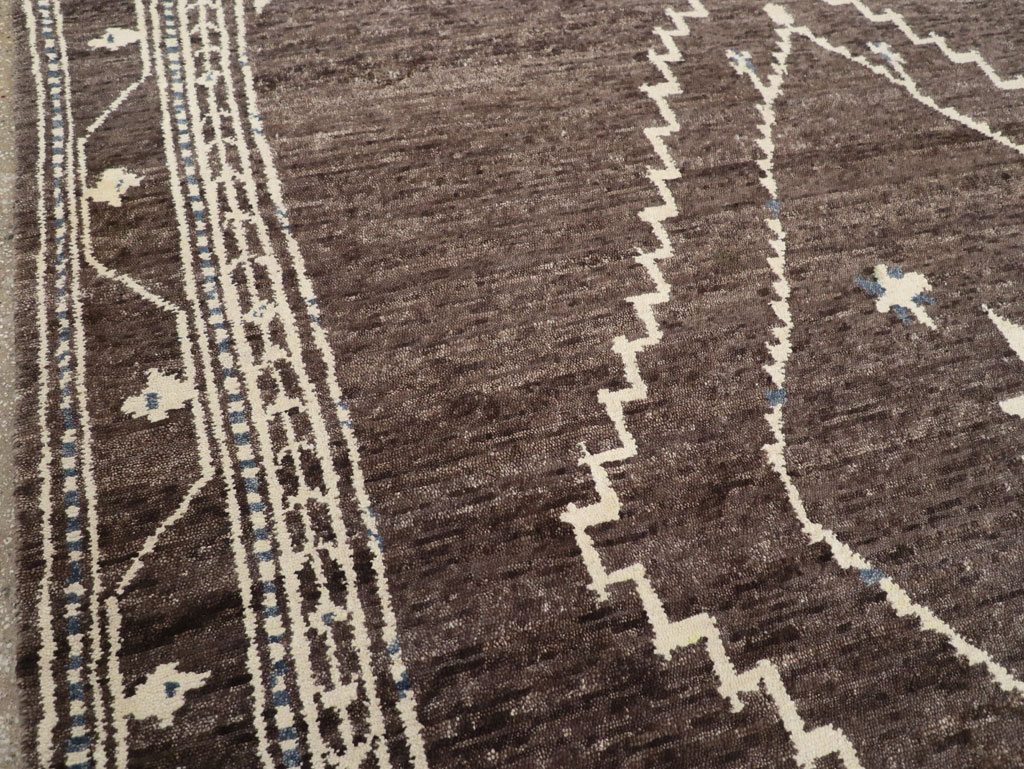 Modern Tibetan Agra Style Small Room Size Carpet, No.31736 - Gss