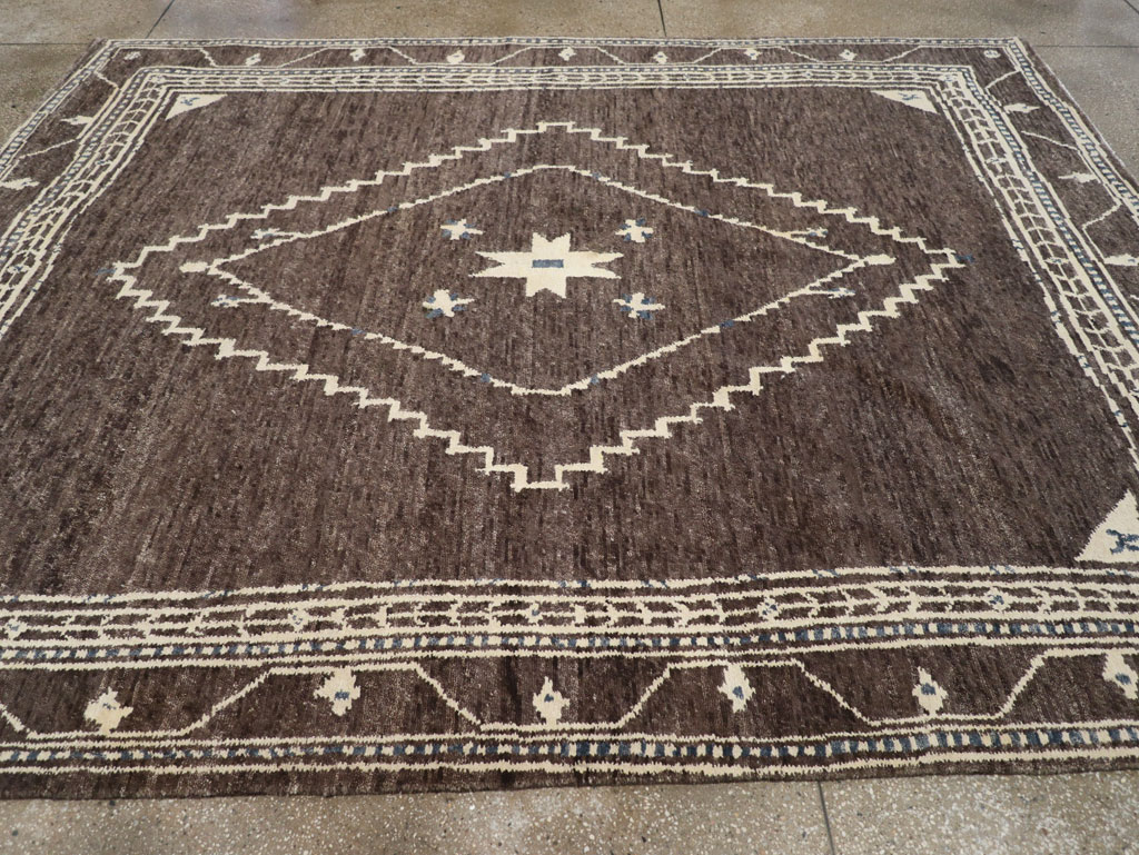Modern Tibetan Agra Style Small Room Size Carpet, No.31736 - Gss