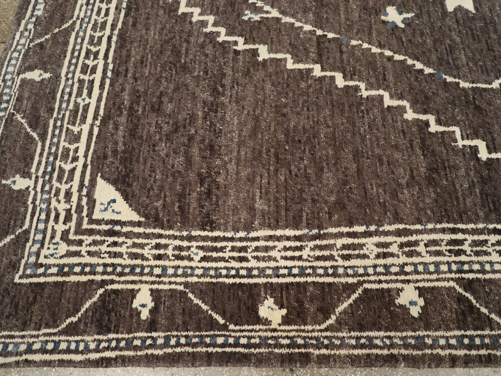 Modern Tibetan Agra Style Small Room Size Carpet, No.31736 - Gss