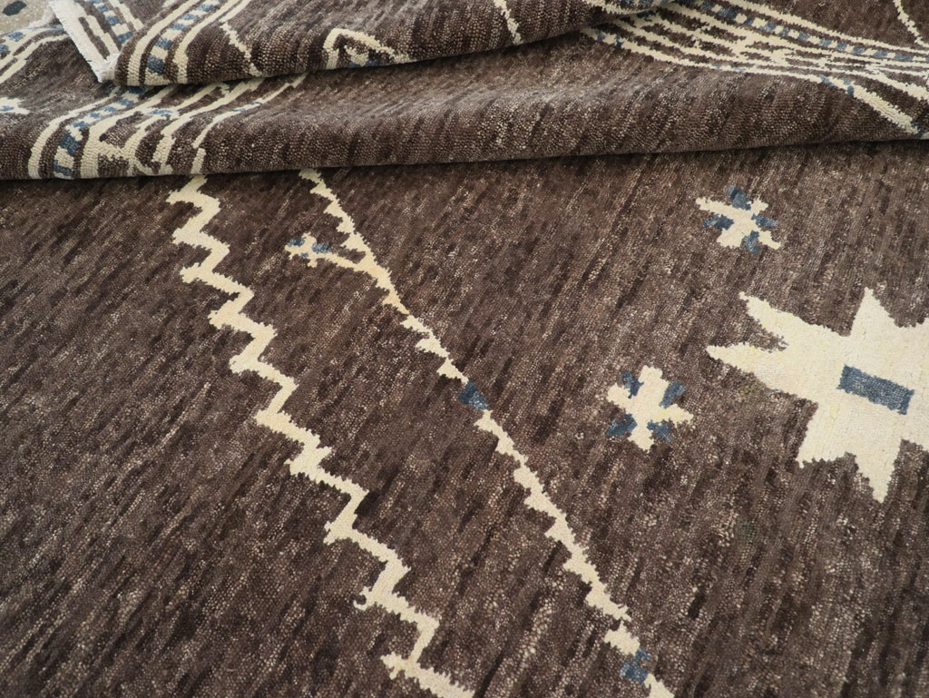 Modern Tibetan Agra Style Small Room Size Carpet, No.31736 - Gss