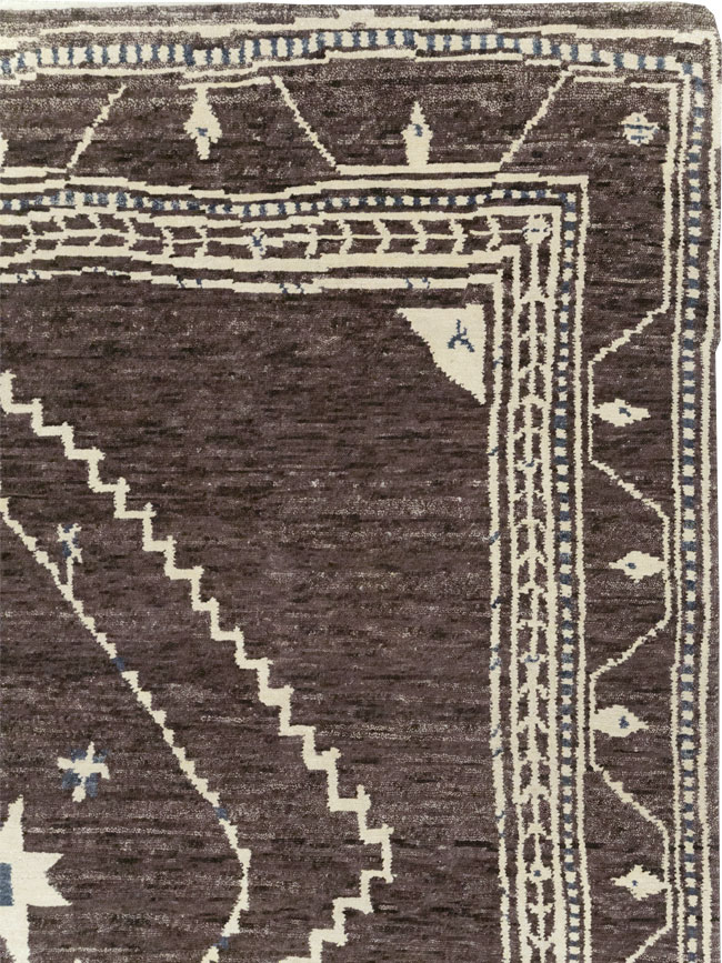 Tribal Style Modern Indian Agra Small Room Size Carpet, No.31737 - Gss