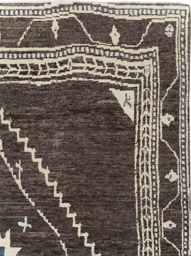 Tribal Style Modern Indian Agra Small Room Size Carpet, No.31737 - Gss