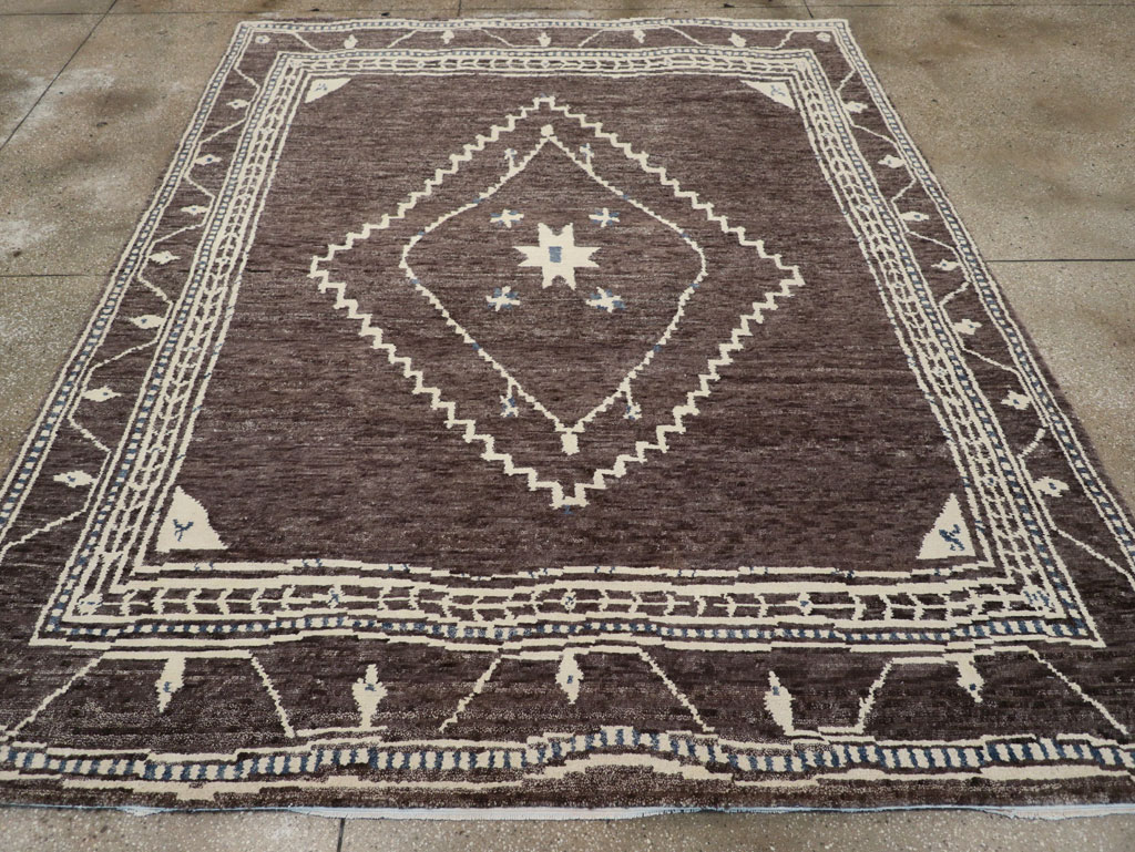 Tribal Style Modern Indian Agra Small Room Size Carpet, No.31737 - Gss