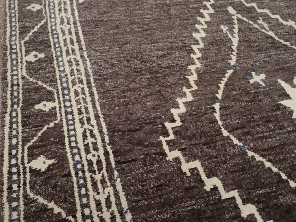 Tribal Style Modern Indian Agra Small Room Size Carpet, No.31737 - Gss