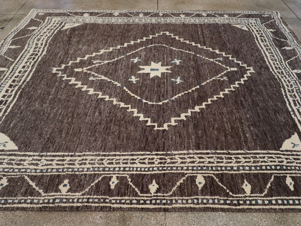 Tribal Style Modern Indian Agra Small Room Size Carpet, No.31737 - Gss