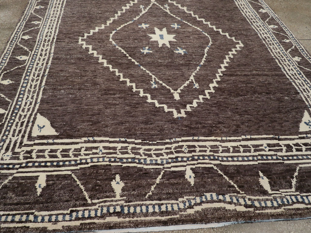 Tribal Style Modern Indian Agra Small Room Size Carpet, No.31737 - Gss
