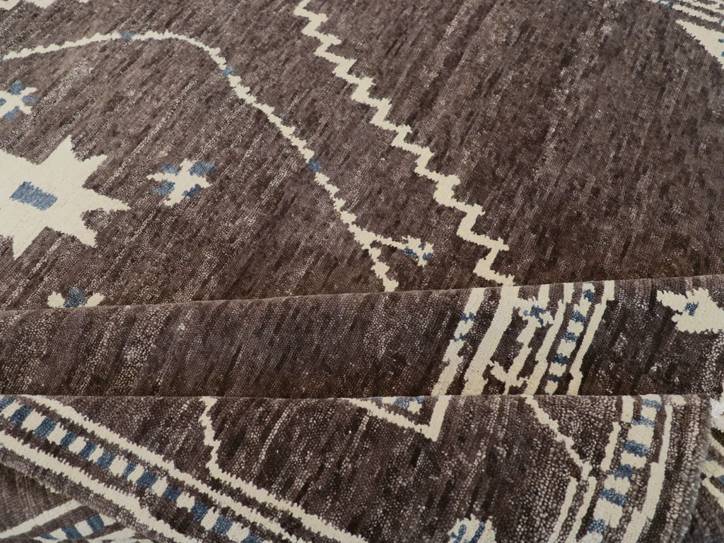 Tribal Style Modern Indian Agra Small Room Size Carpet, No.31737 - Gss