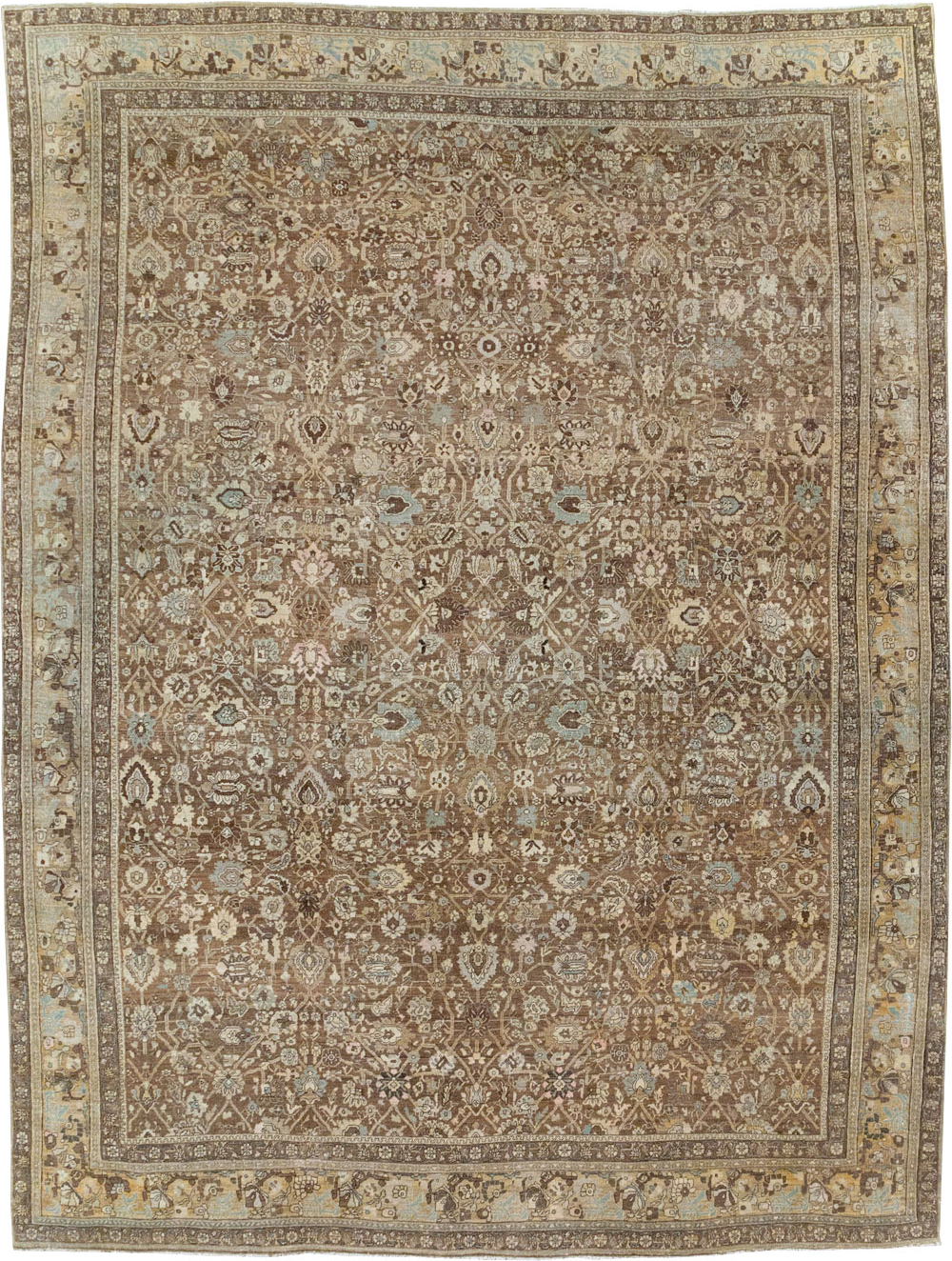 Antique Persian Bidjar Room Size Carpet, No.31740 - Gss