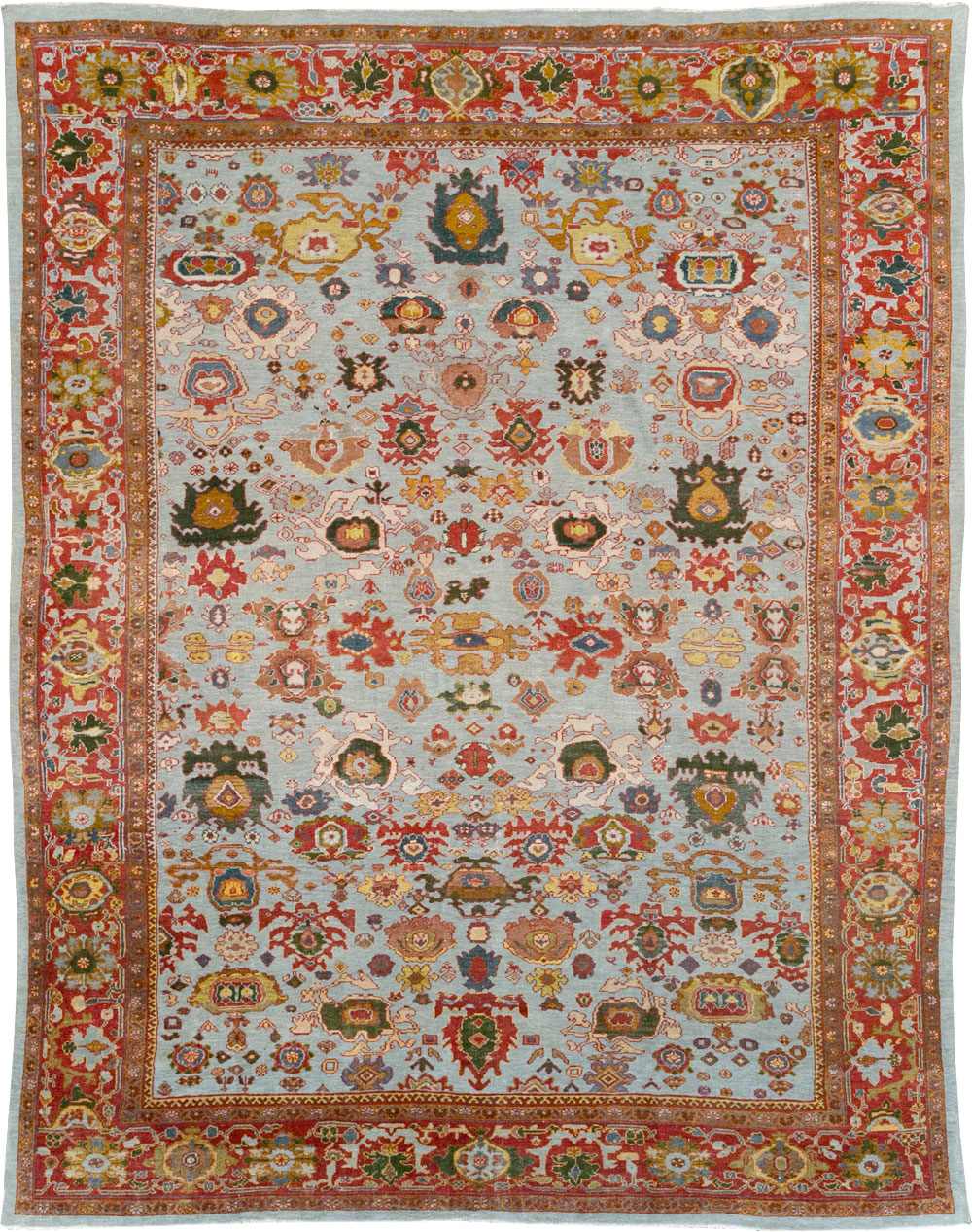 Antique Persian Mahal Large Room Size Carpet, No.31748 - Gss