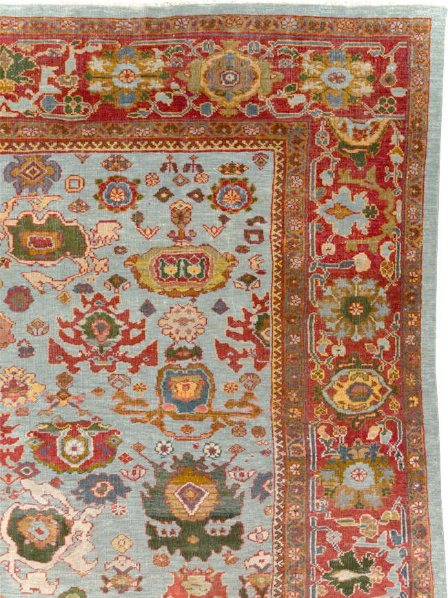 Antique Persian Mahal Large Room Size Carpet, No.31748 - Gss