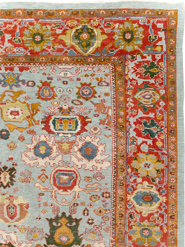 Antique Persian Mahal Large Room Size Carpet, No.31748 - Gss