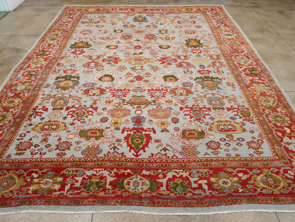 Antique Persian Mahal Large Room Size Carpet, No.31748 - Gss