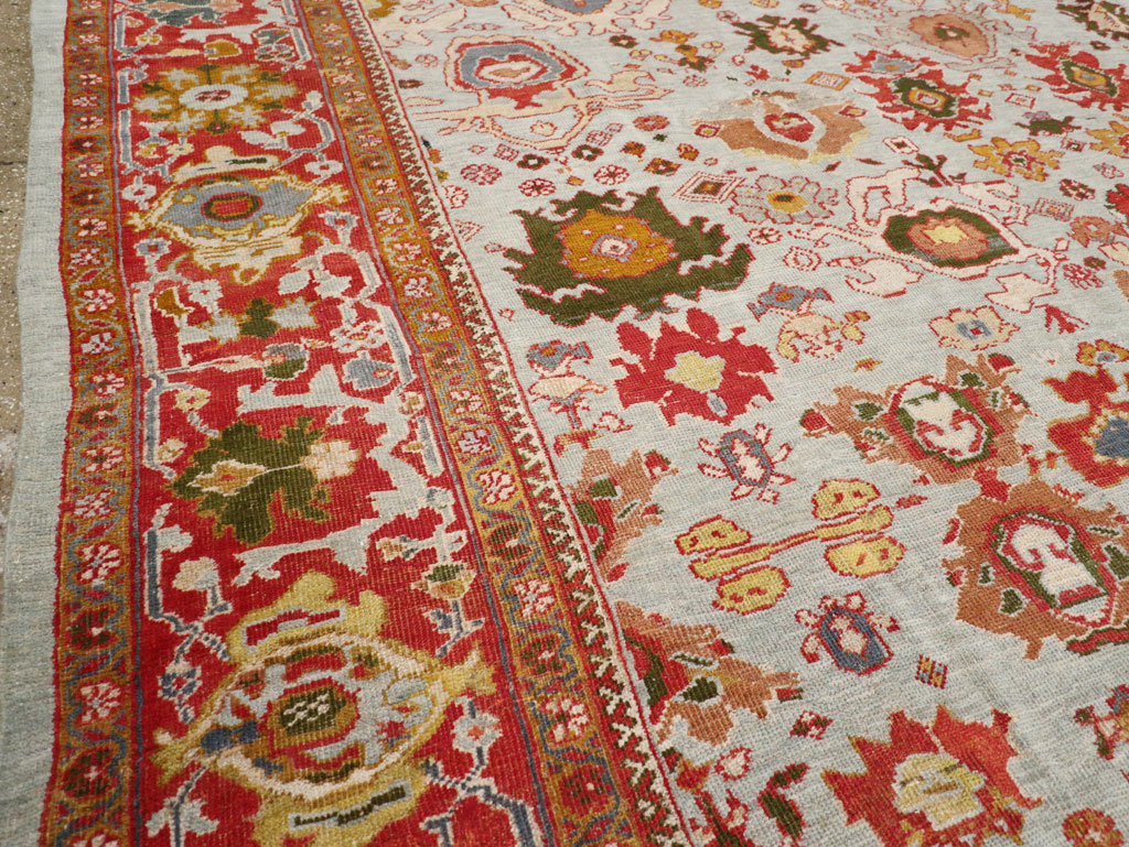 Antique Persian Mahal Large Room Size Carpet, No.31748 - Gss