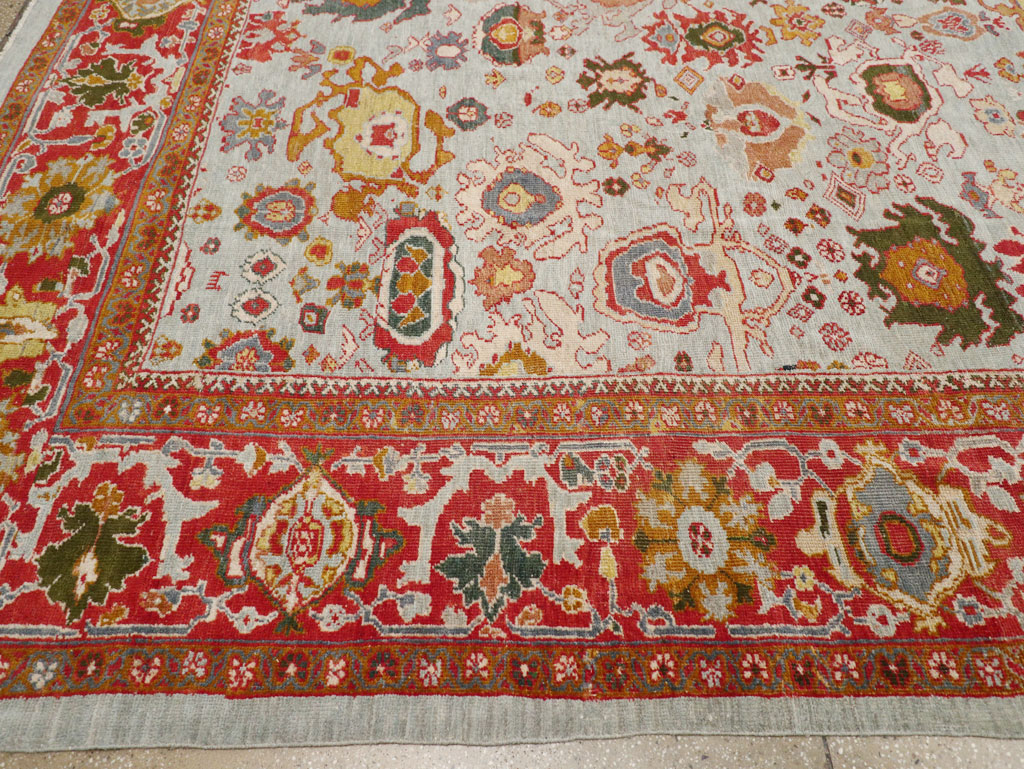 Antique Persian Mahal Large Room Size Carpet, No.31748 - Gss