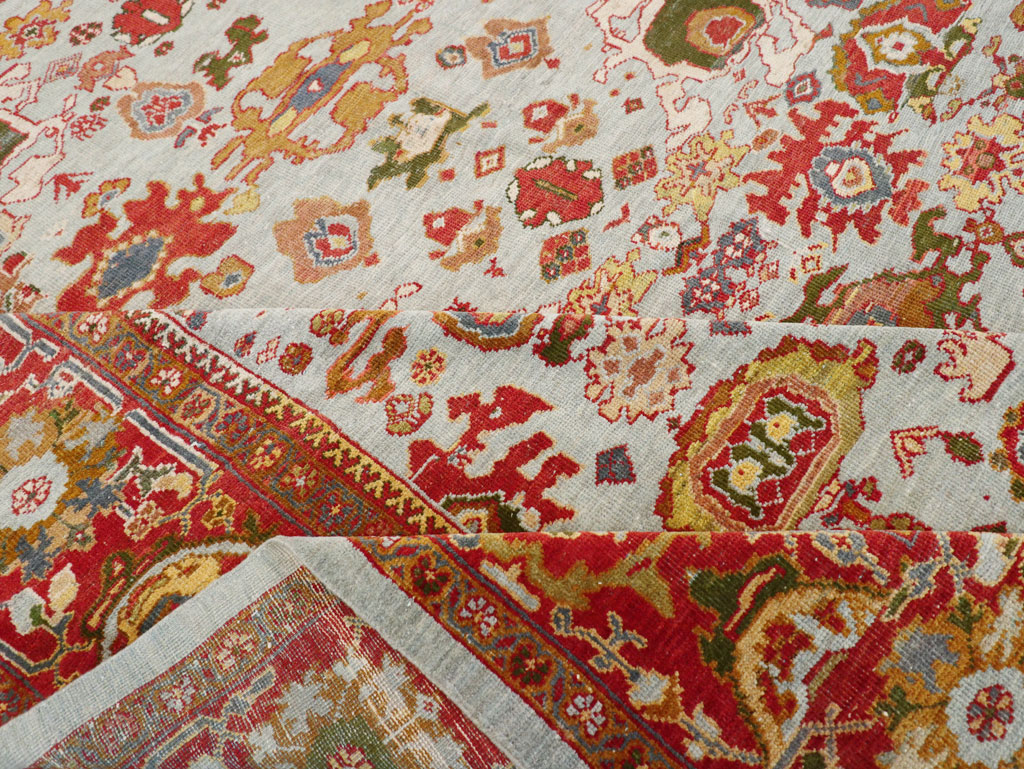Antique Persian Mahal Large Room Size Carpet, No.31748 - Gss