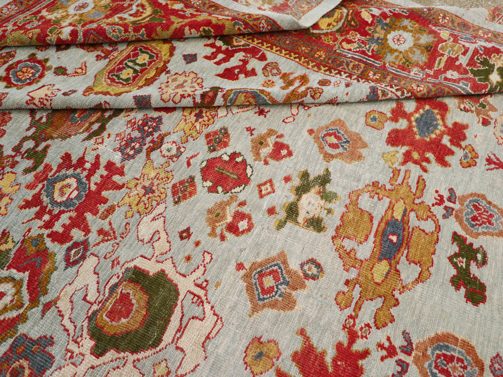 Antique Persian Mahal Large Room Size Carpet, No.31748 - Gss