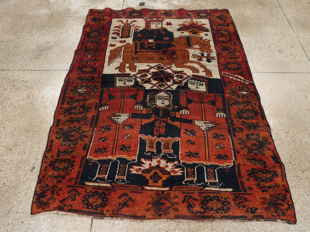 Vintage Persian Bakhtiari Rug, No.31753 - Gss