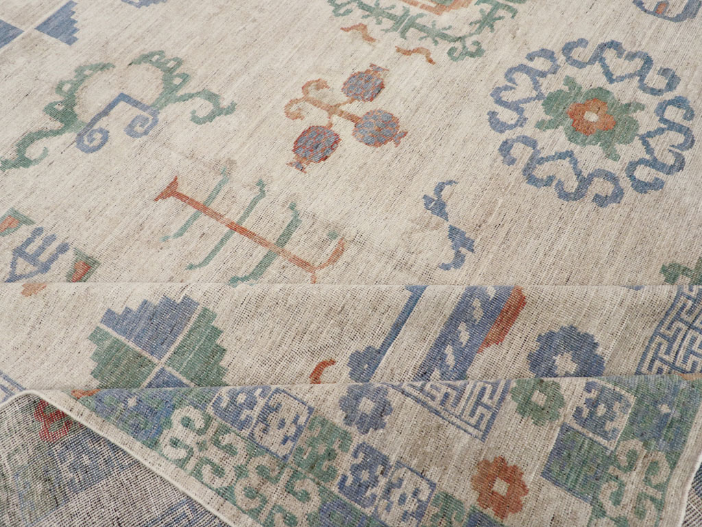 Modern East Turkestan Khotan Room Size Carpet, No.31761 - Gss