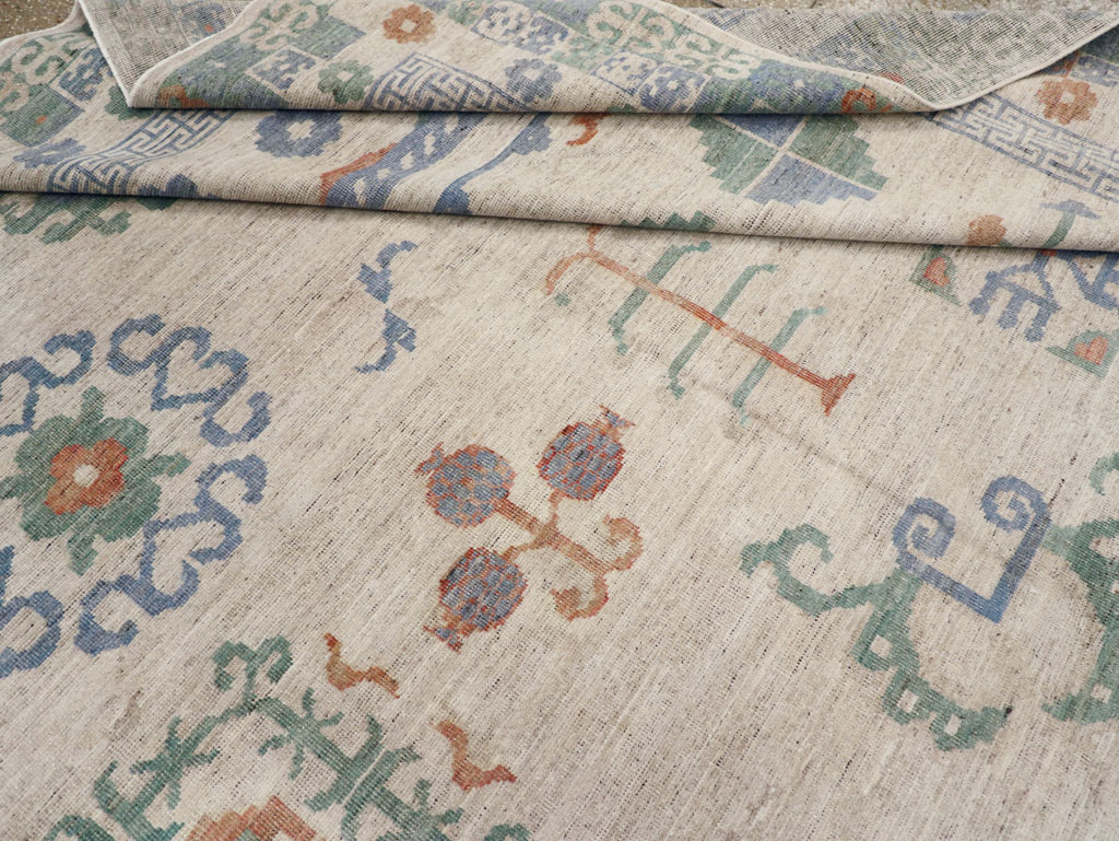 Modern East Turkestan Khotan Room Size Carpet, No.31761 - Gss