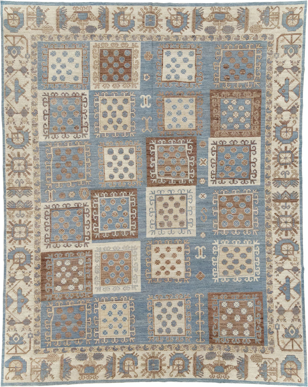 Modern East Turkestan Khotan Room Size Carpet, No.31765 - Gss