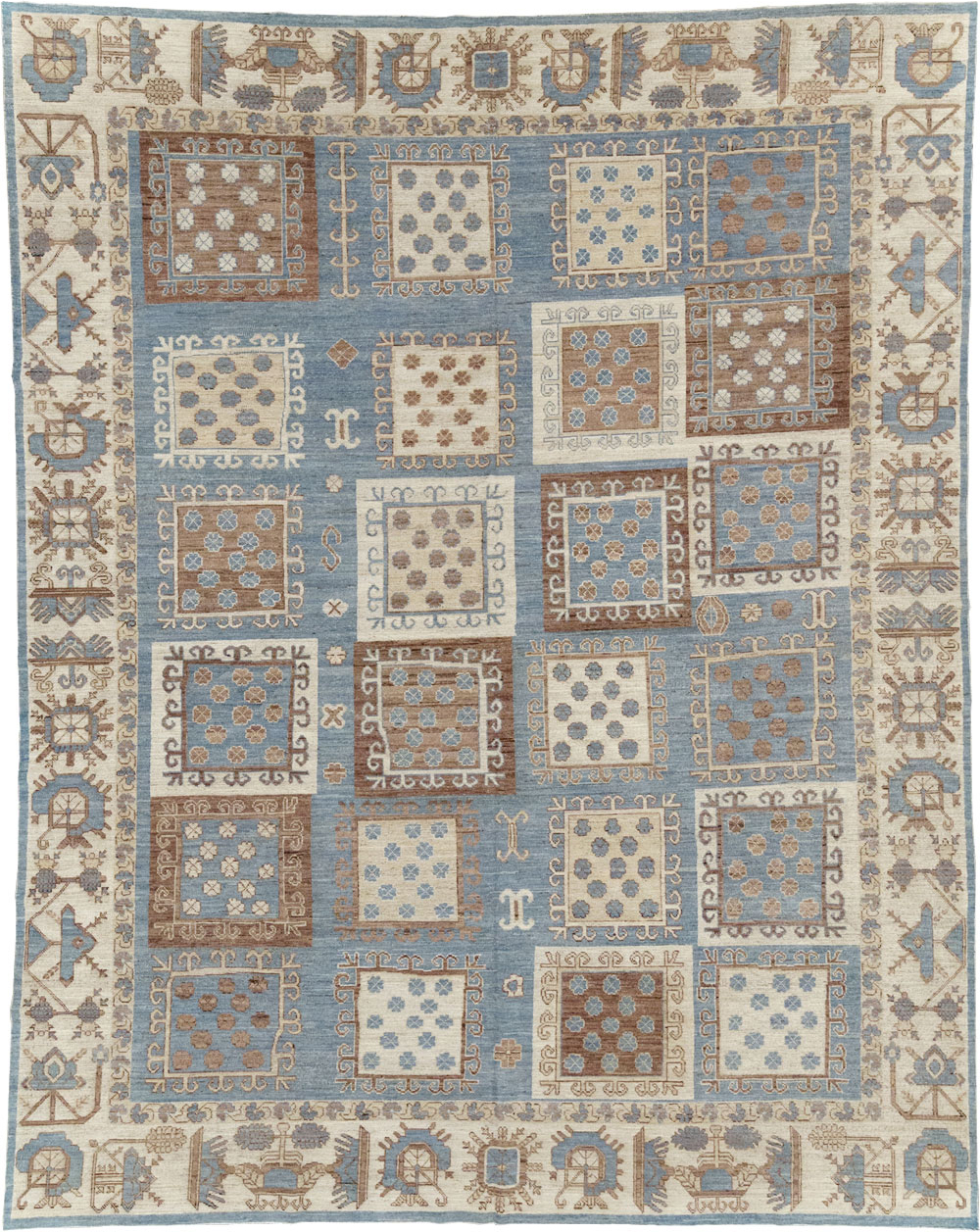 Modern East Turkestan Khotan Room Size Carpet, No.31765 - Gss