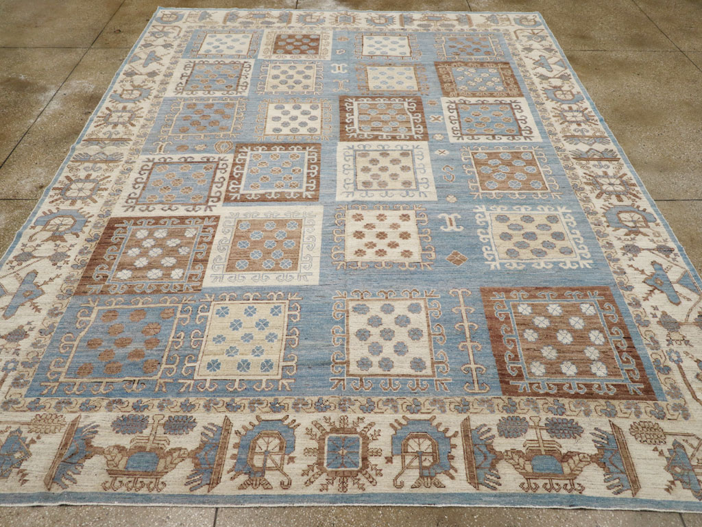Modern East Turkestan Khotan Room Size Carpet, No.31765 - Gss