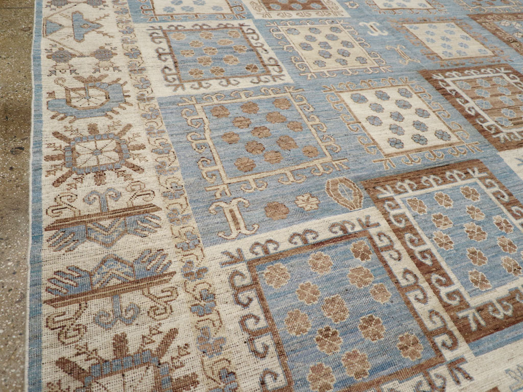 Modern East Turkestan Khotan Room Size Carpet, No.31765 - Gss
