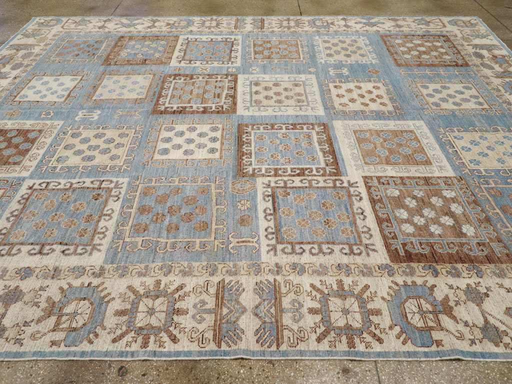 Modern East Turkestan Khotan Room Size Carpet, No.31765 - Gss